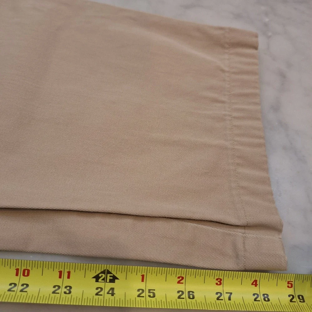 Vintage Polo Ralph Lauren Chino Pants Mens 35x29 Pleated Khaki Trousers Cotton